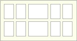 10 apertures mixed size portrait photos