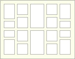 18 aperture collage with mixed sizes