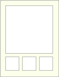 1 large plus 3 small square apertures