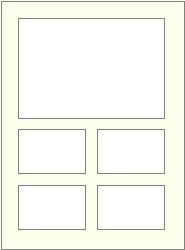 1 large rectangle and 4 small rectangle vertical