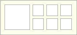 7 aperture 1 large square 6 small