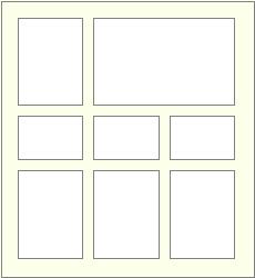 8 apertures mixed sizes 