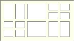 Collage with 14 apertures