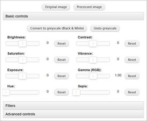 Editing tool for brightness
