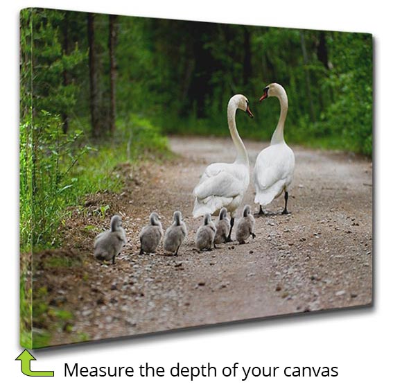 How to measure your canvas for a floating frame