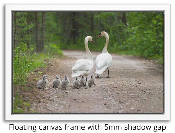 How to measure your canvas for a floating frame