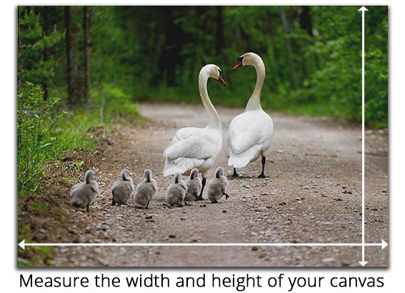 How to measure your canvas for a floating frame