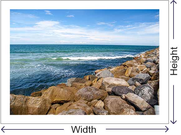 How to measure your artwork for a picture frame without a mount